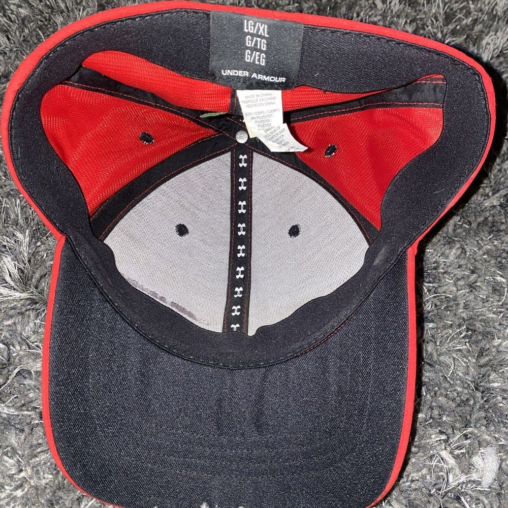 Under Armour Red And Black Hat Size LG/XL - Picture 3 of 5